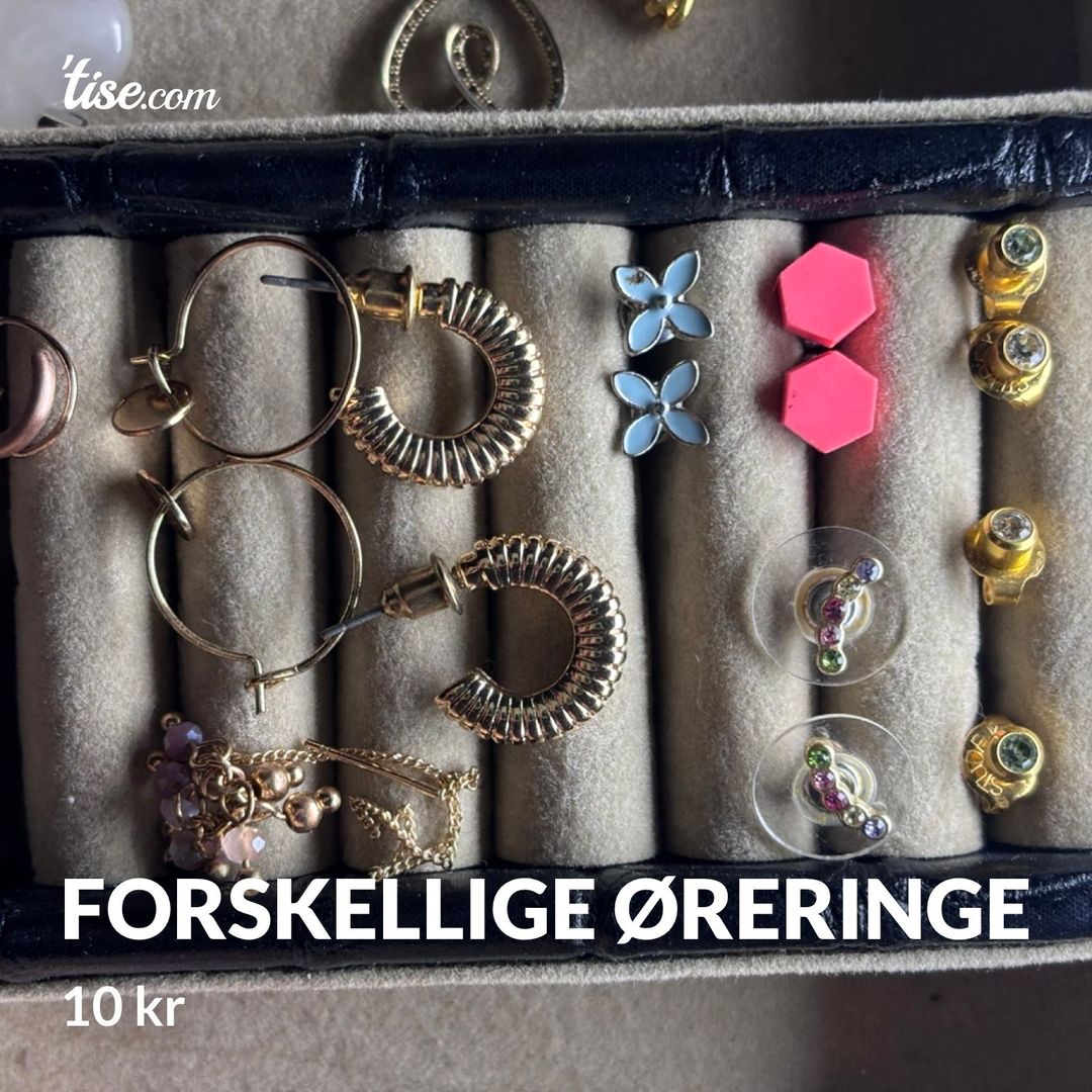 Forskellige øreringe