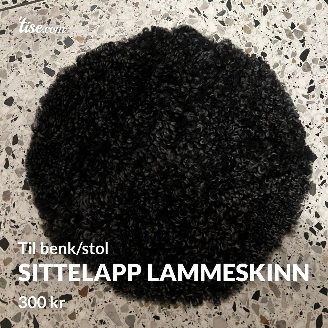 Sittelapp lammeskinn