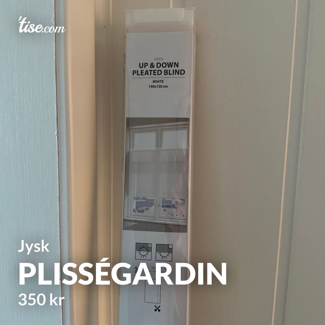 Plisségardin