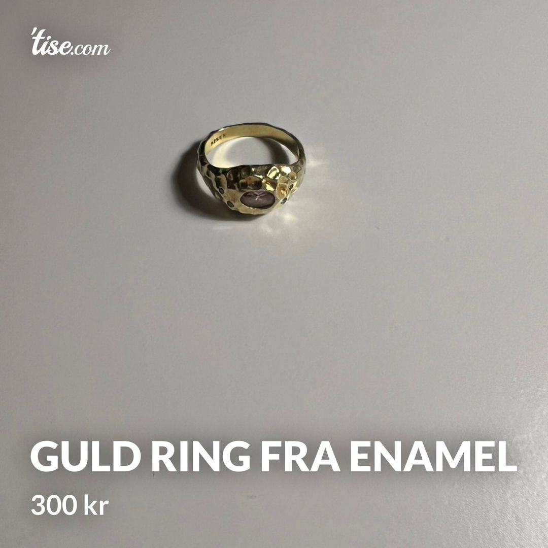 Guld ring fra Enamel