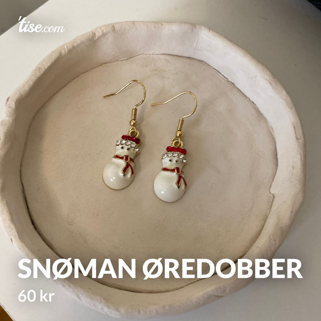 Snøman øredobber