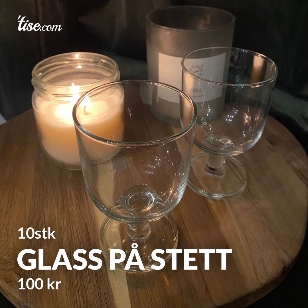 Glass på stett