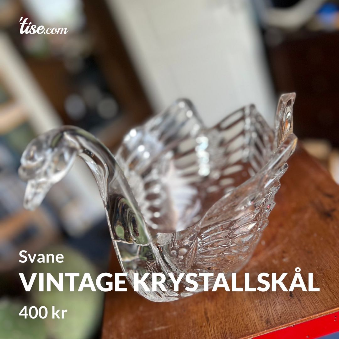 Vintage Krystallskål