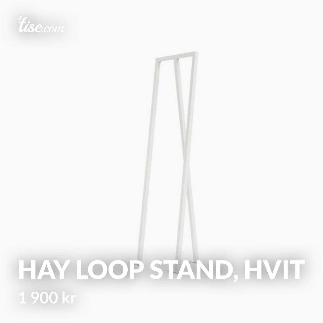 Hay loop stand hvit