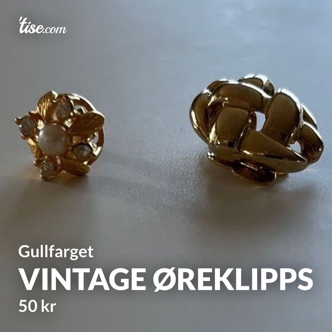 Vintage Øreklipps