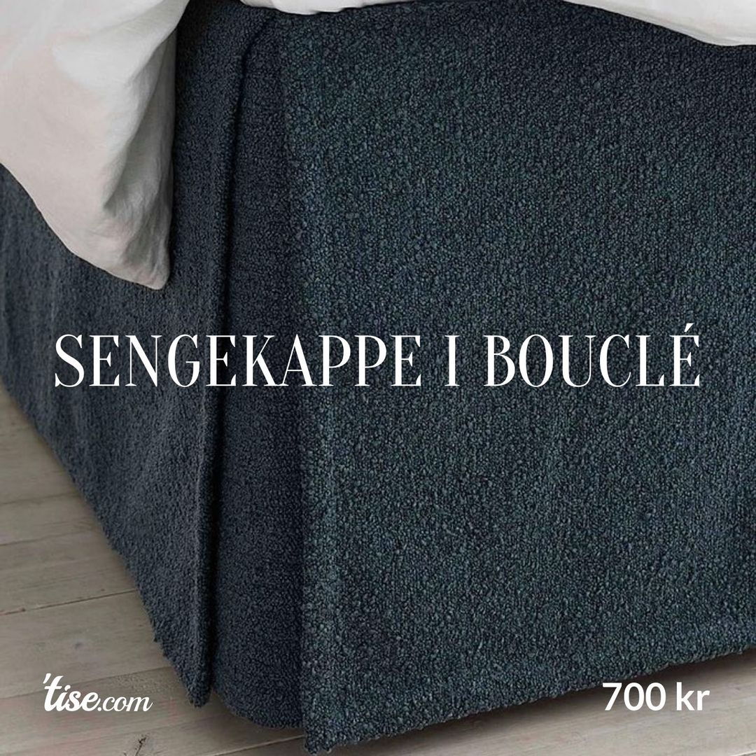 Sengekappe i bouclé