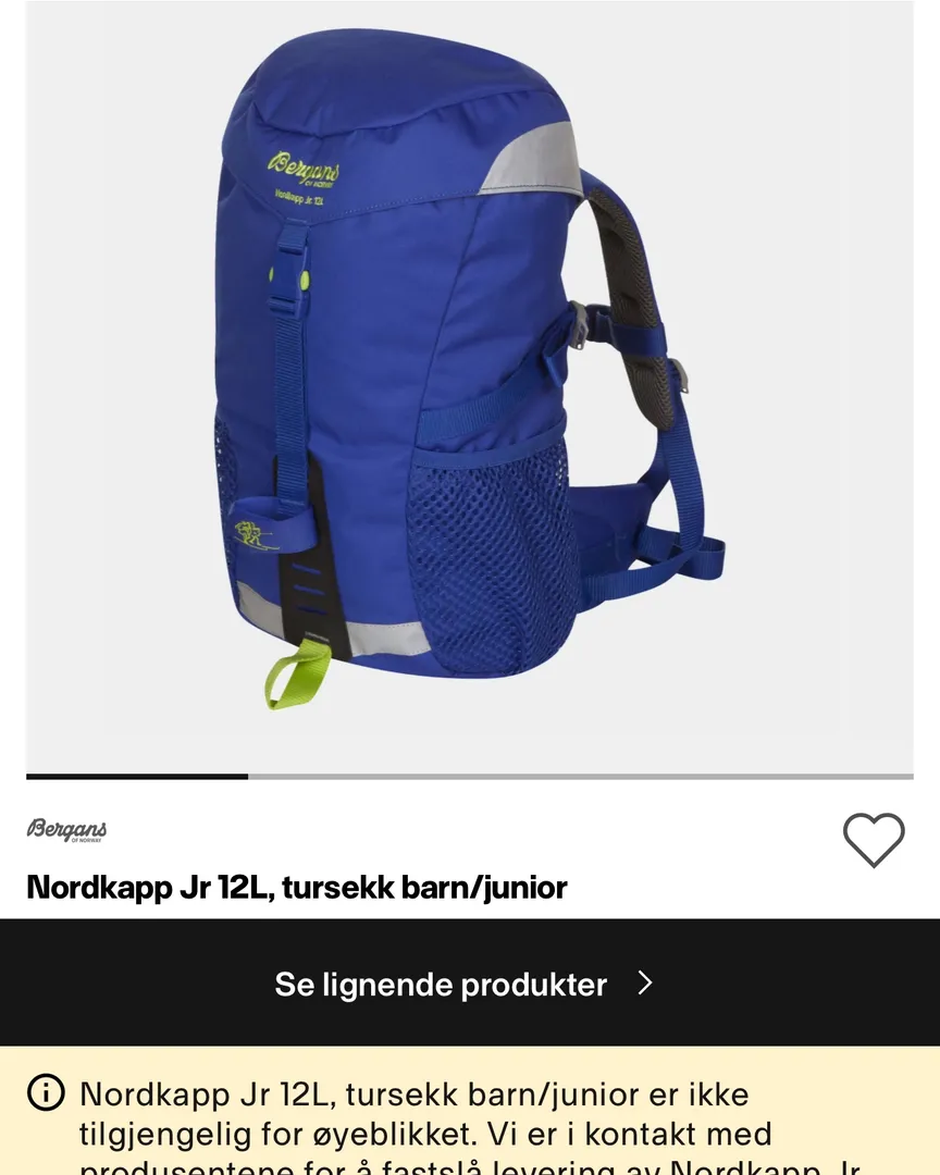 Bergans tursekk