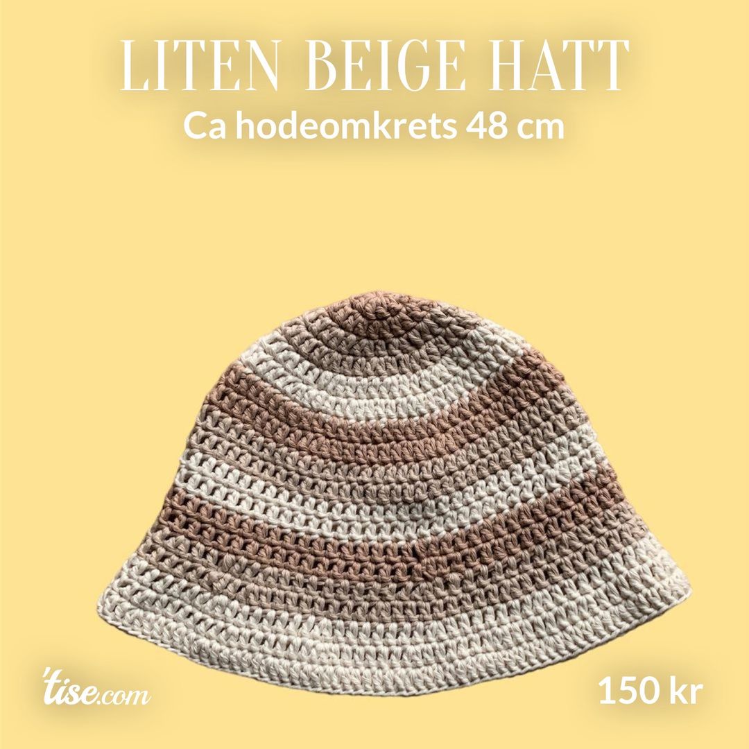 Liten beige hatt