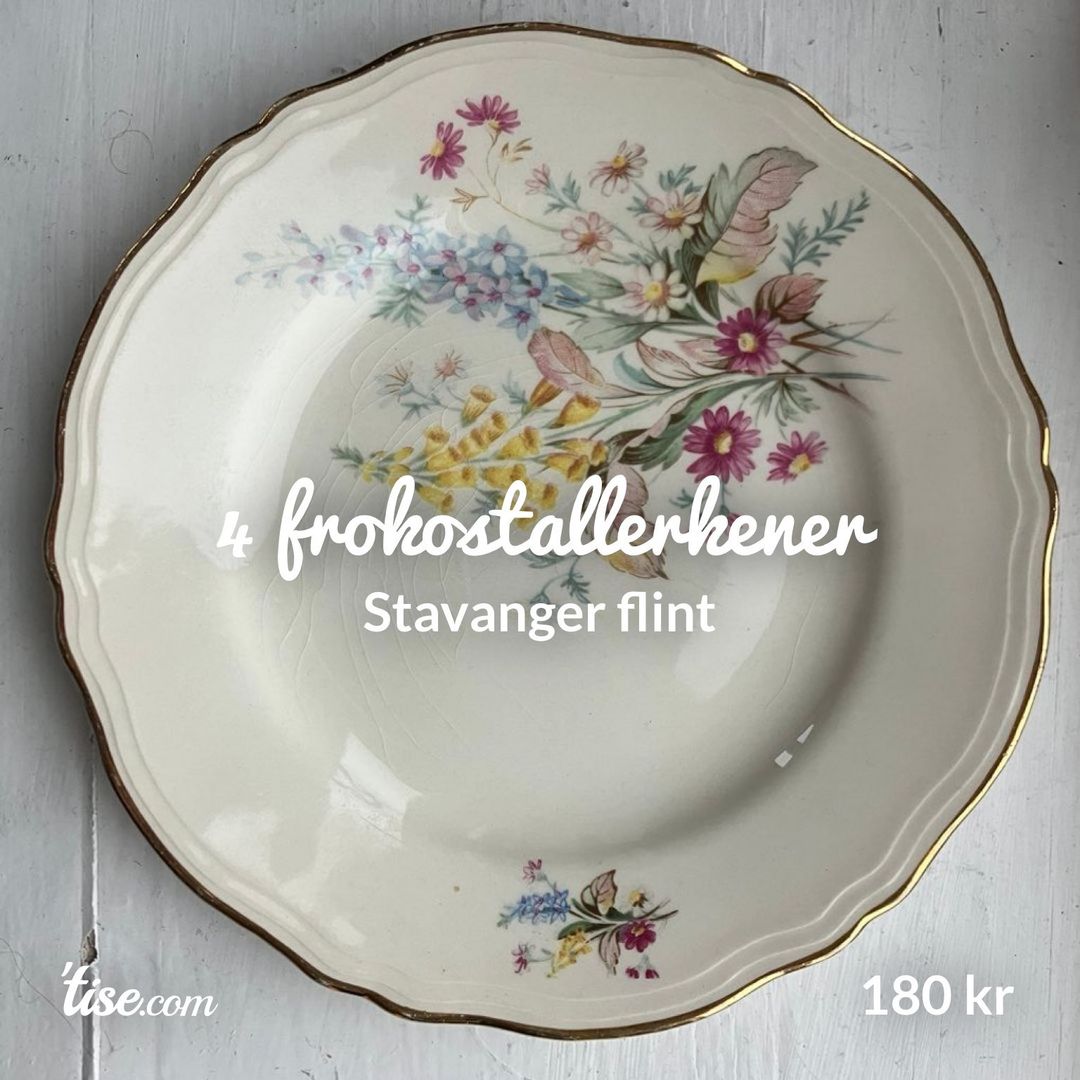 4 frokostallerkener