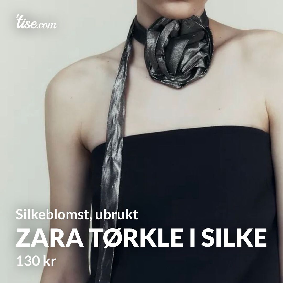 Zara tørkle i silke