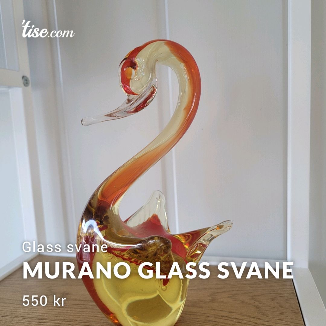 Murano glass svane