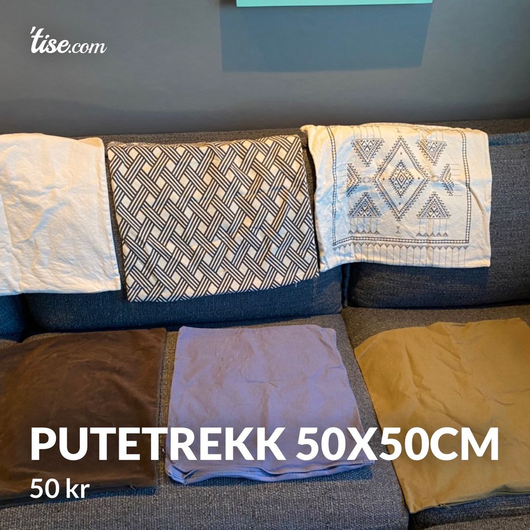 Putetrekk 50x50cm