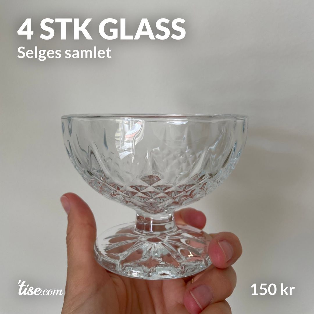 4 stk glass