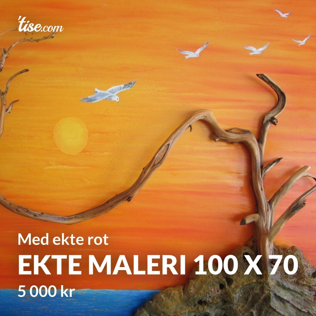 Ekte maleri 100 x 70