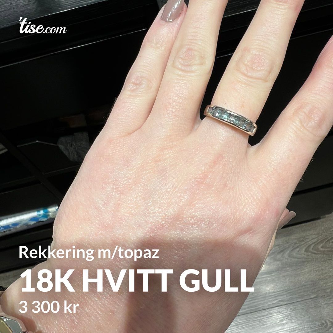 18k hvitt gull