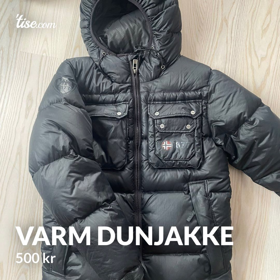 Varm dunjakke