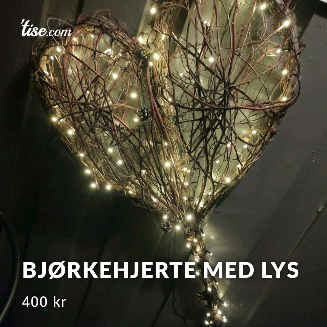 Bjørkehjerte Med Lys