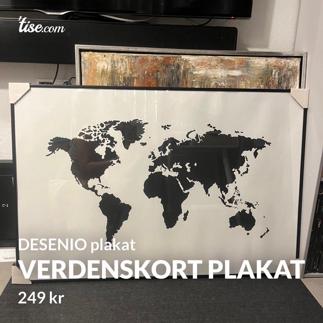 Verdenskort plakat