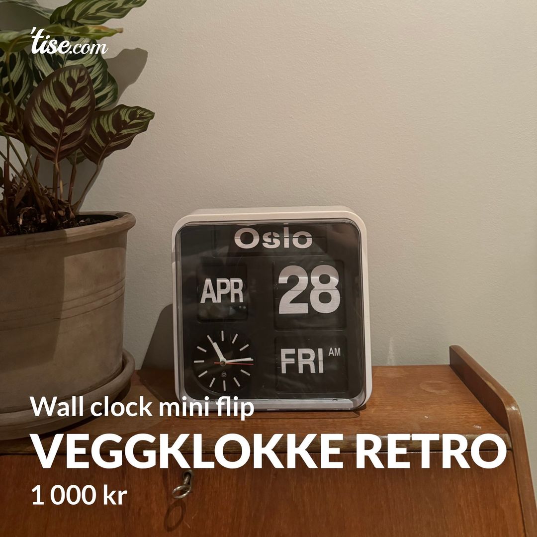 Veggklokke Retro