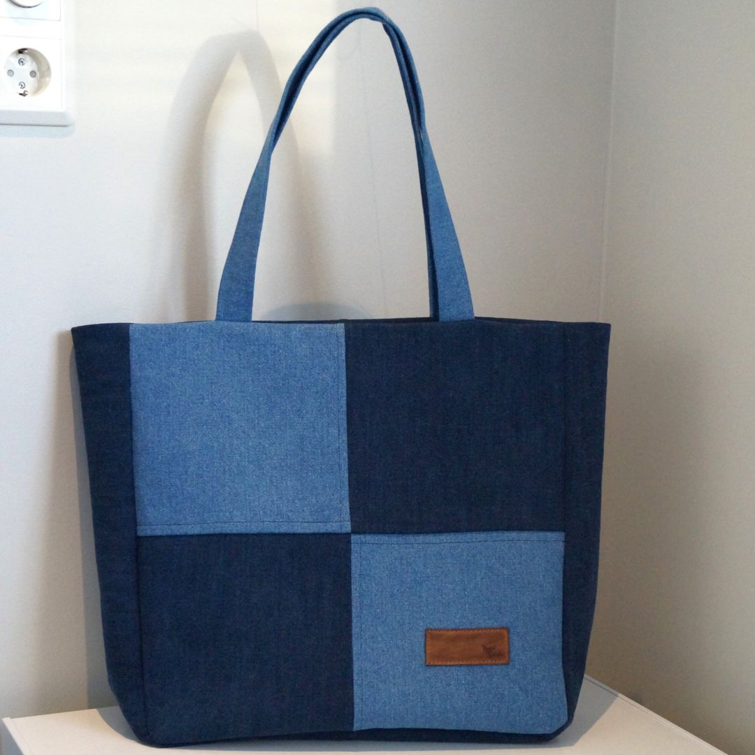 Denim tote bag