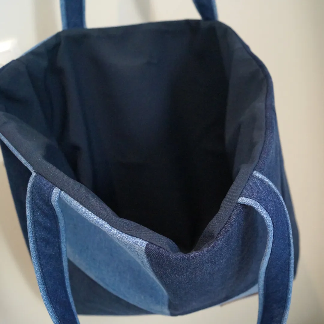 Denim tote bag