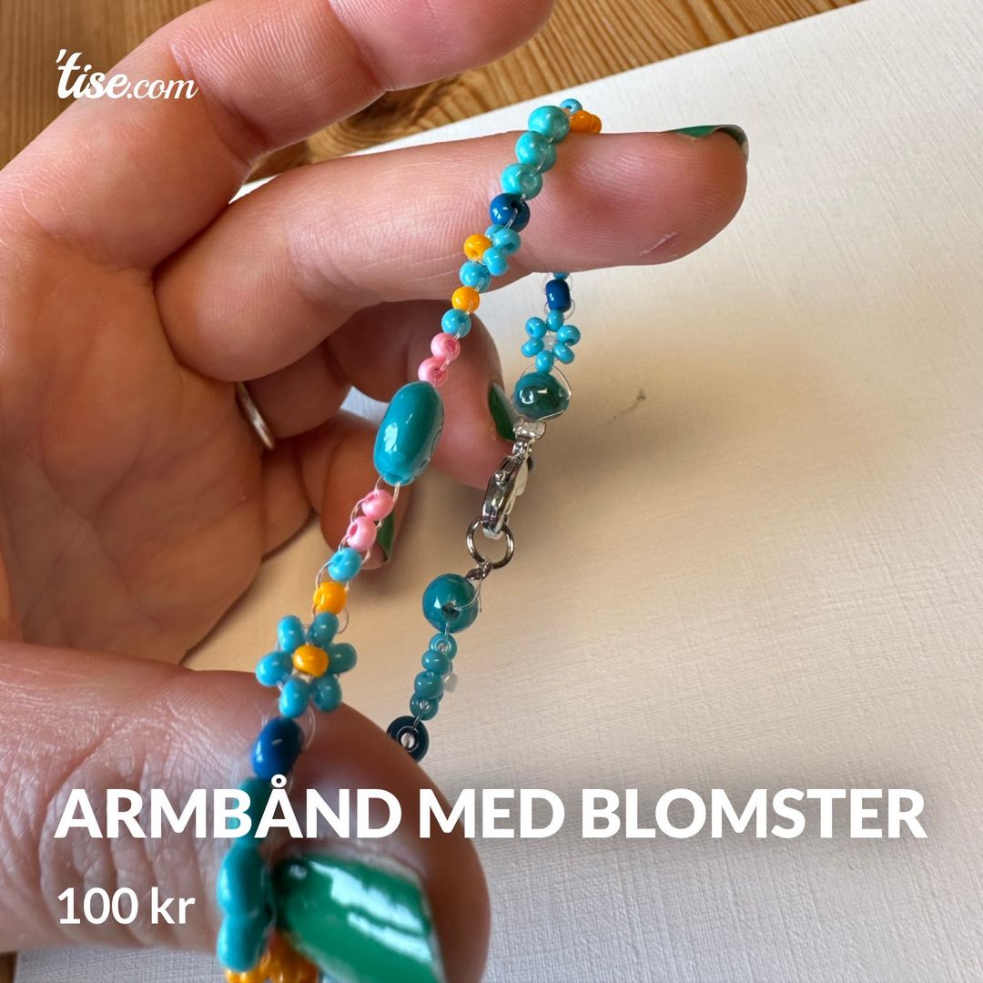 Armbånd med blomster