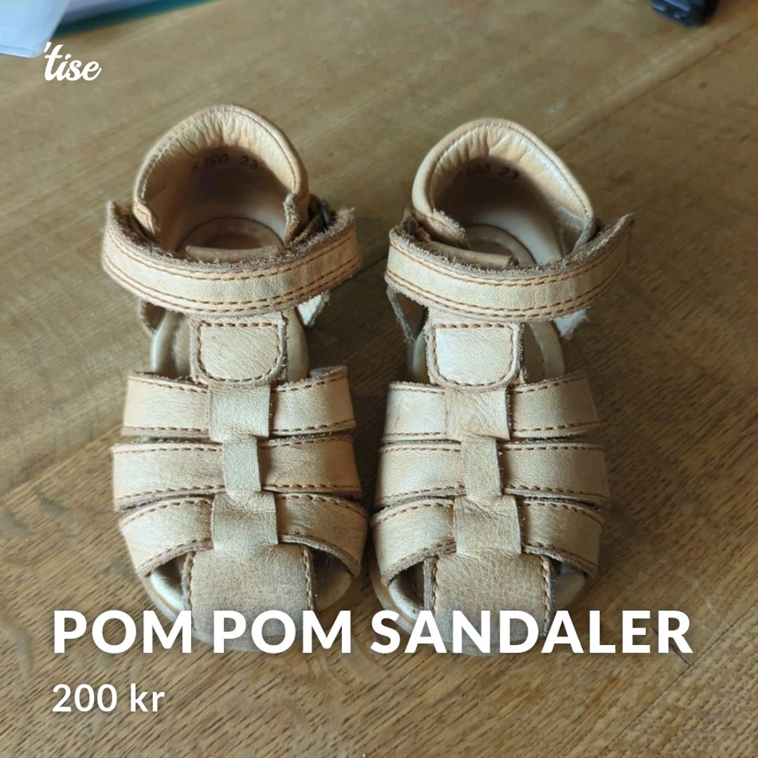 Pom pom Sandaler