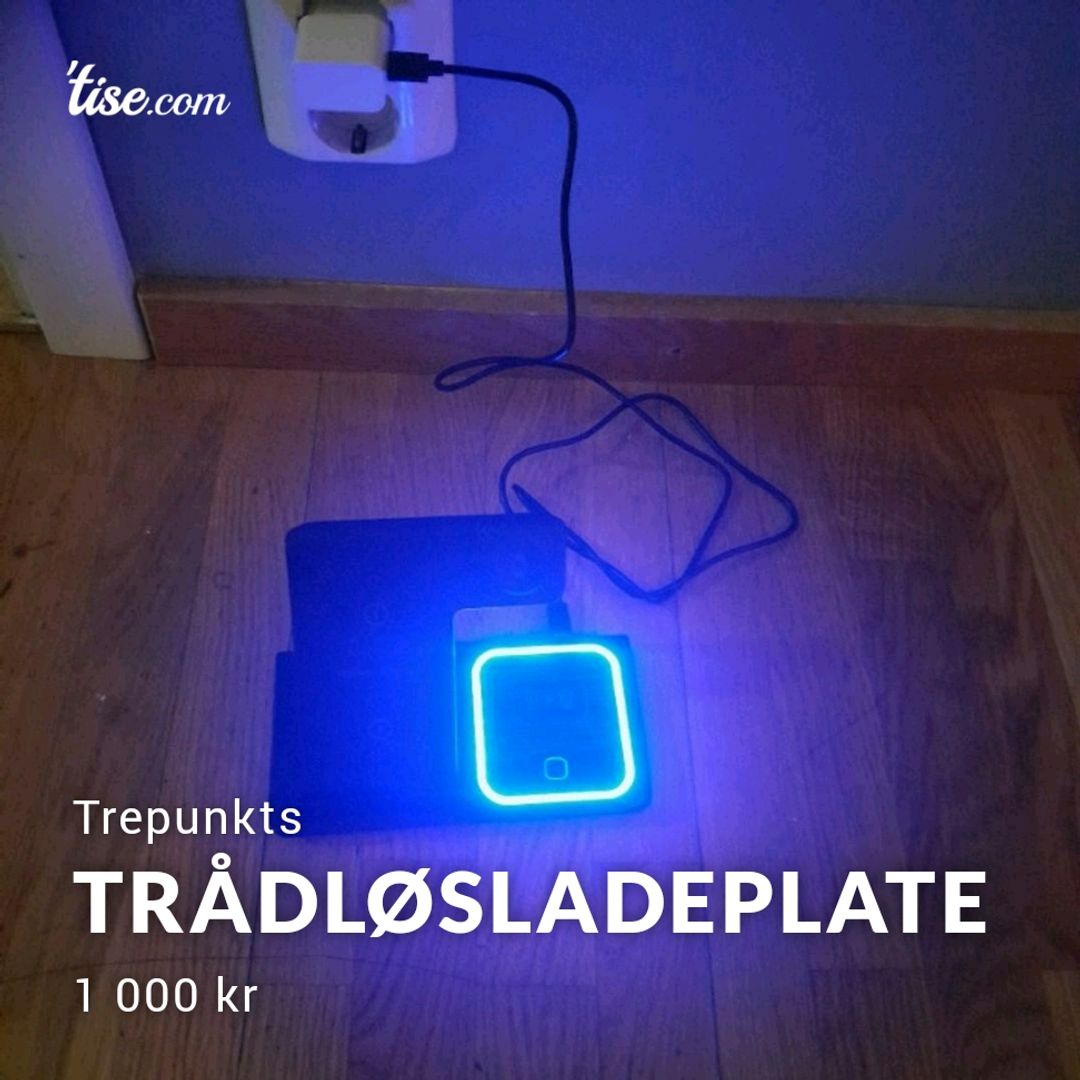 Trådløsladeplate