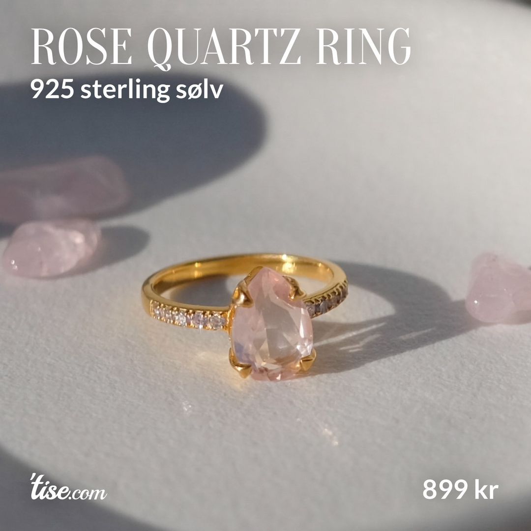 Rose quartz ring