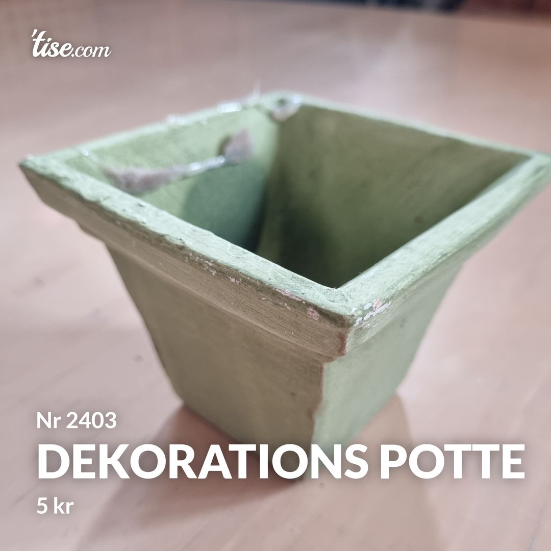 Dekorations potte