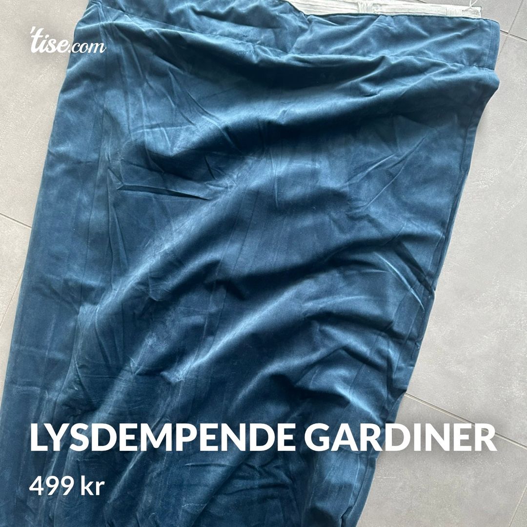 Lysdempende gardiner