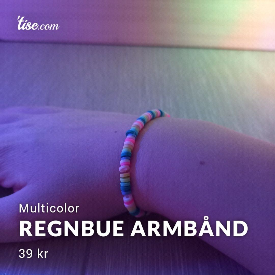 Regnbue armbånd