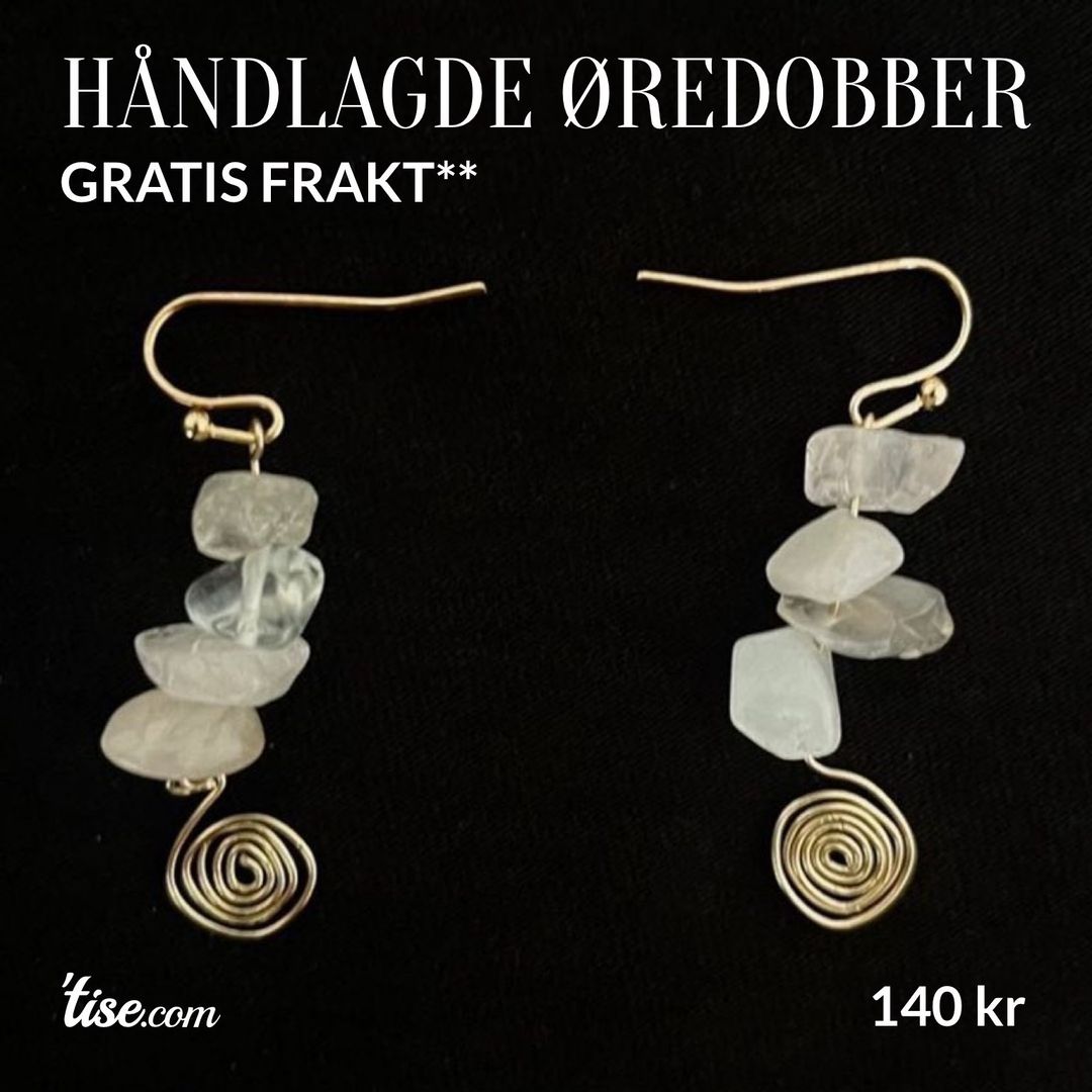 Håndlagde øredobber