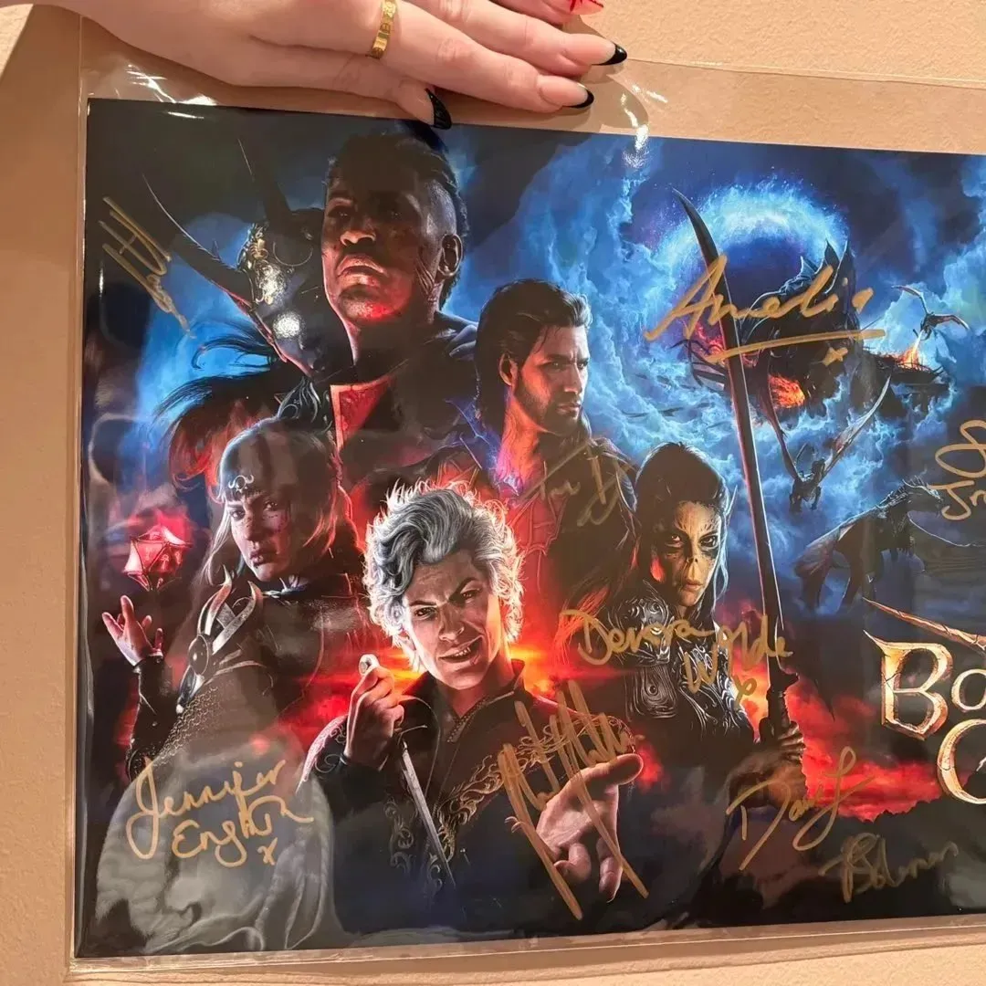 BG3 signed poster