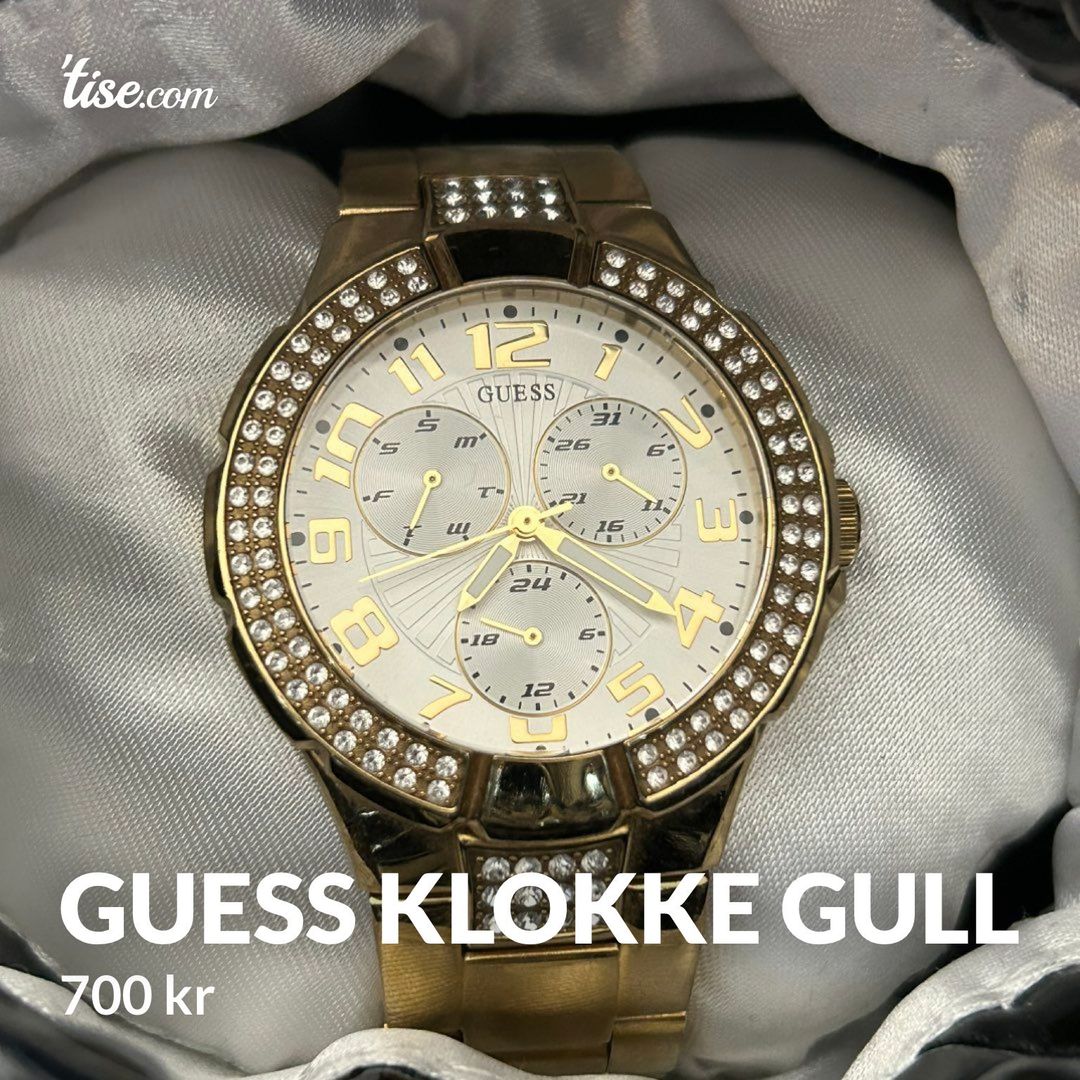 Guess klokke gull