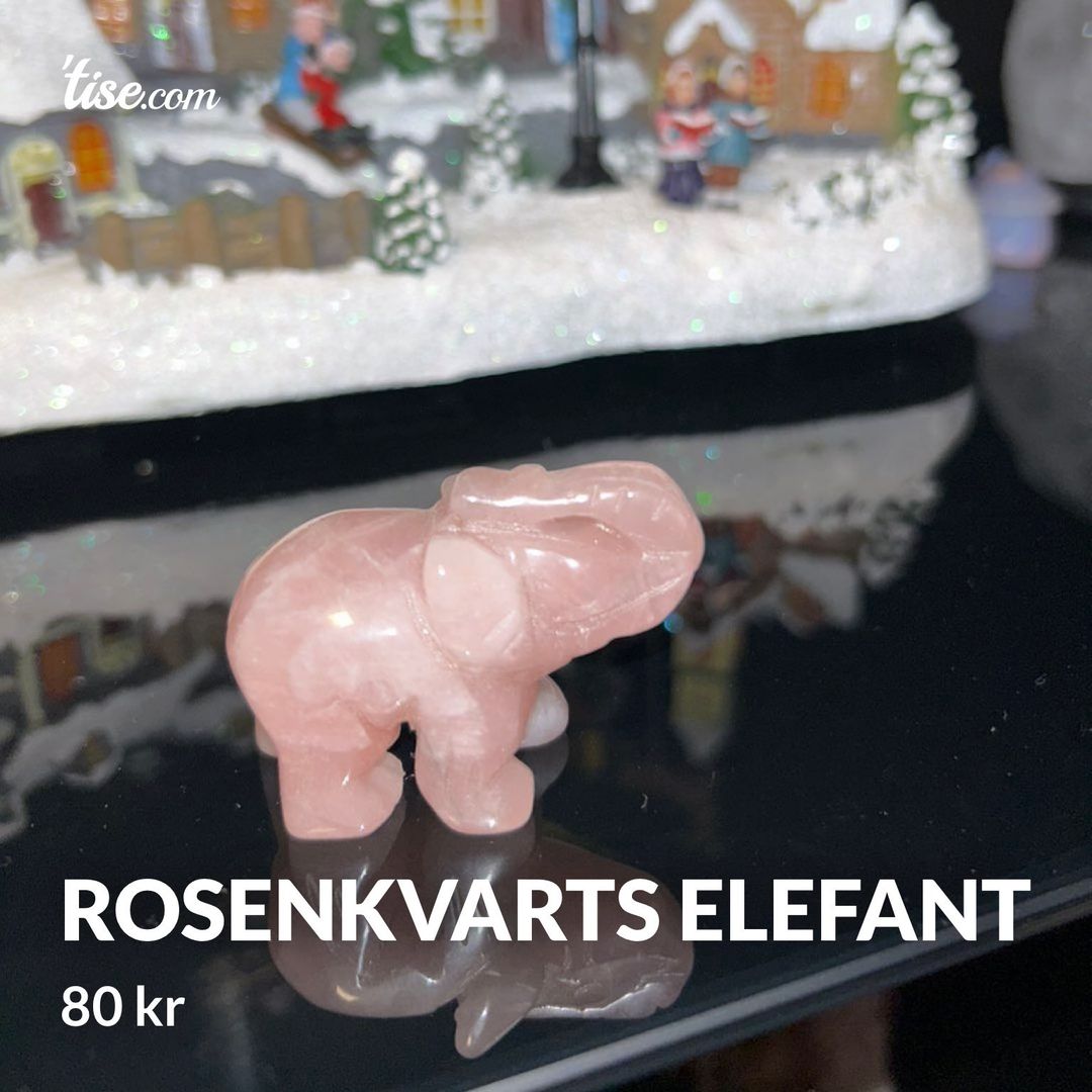 Rosenkvarts elefant