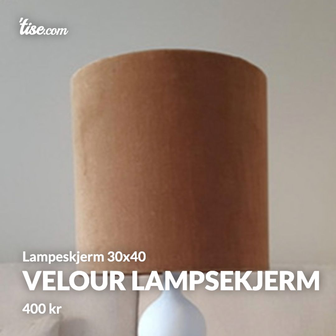 Velour lampsekjerm