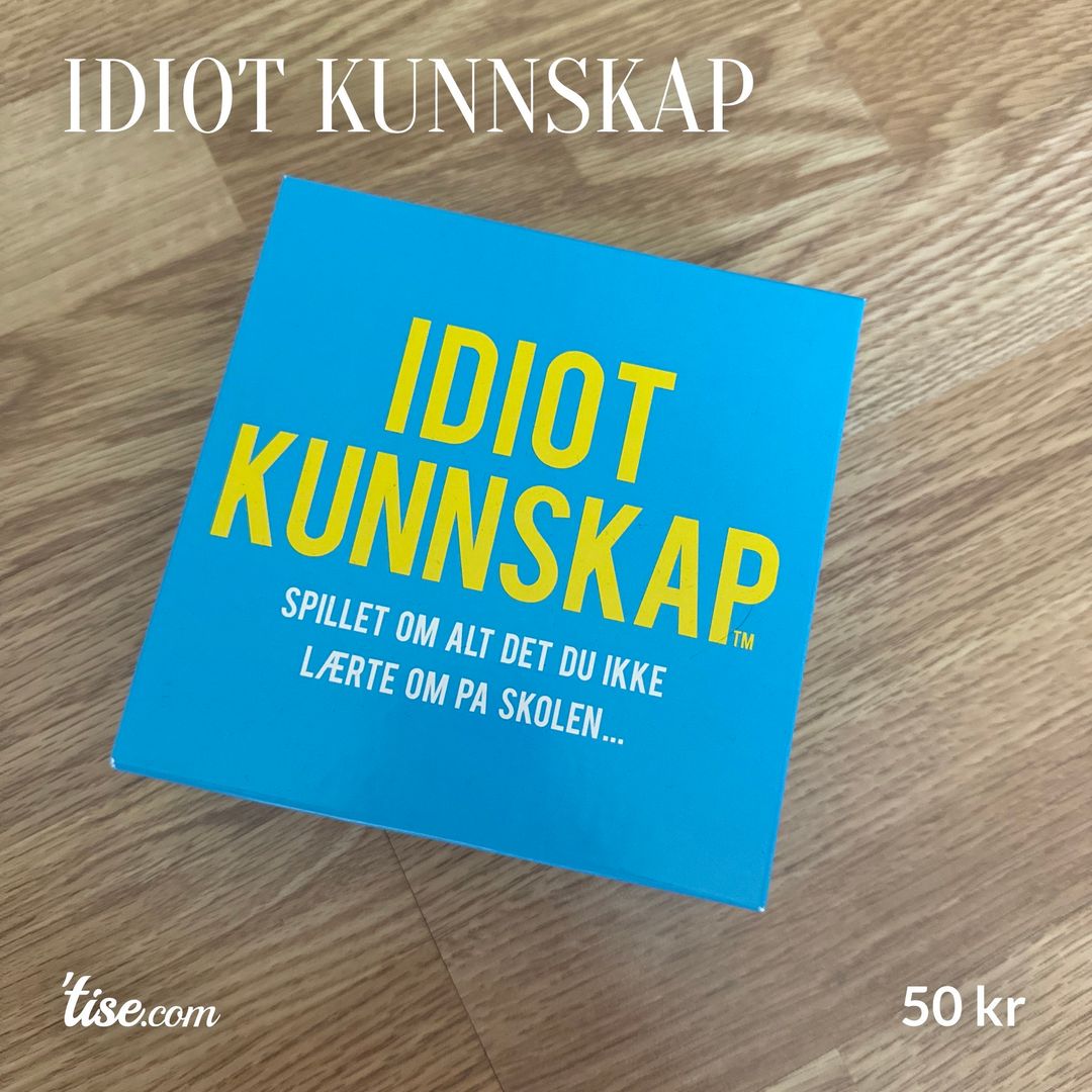 Idiot kunnskap