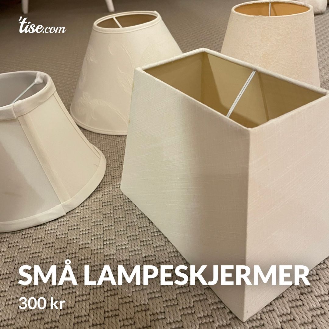 Små lampeskjermer