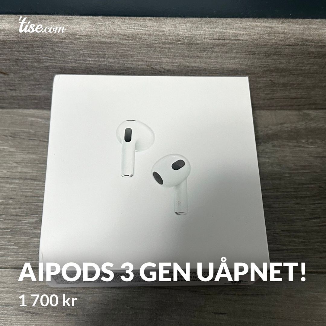 Aipods 3 gen UÅPNET!