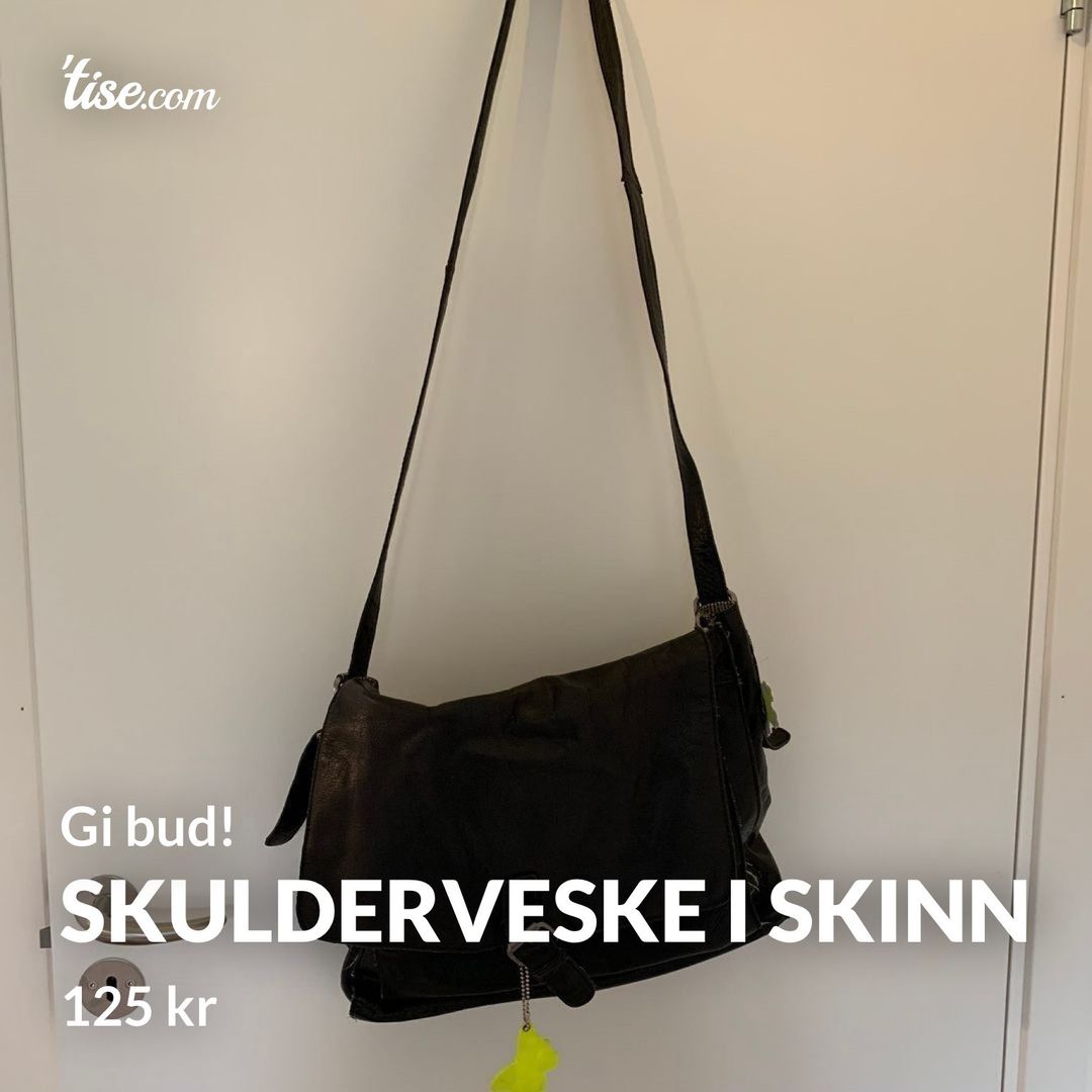 Skulderveske i skinn