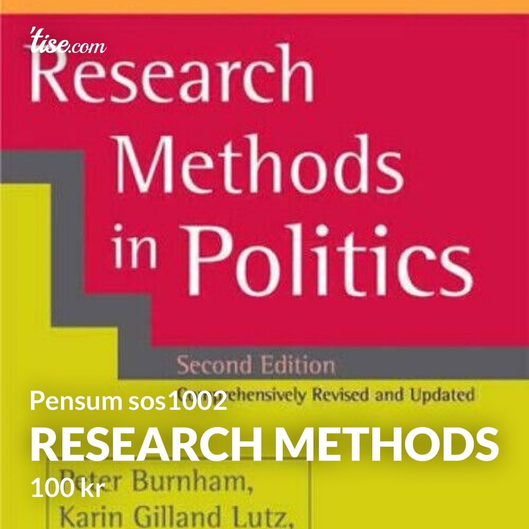 Research Methods