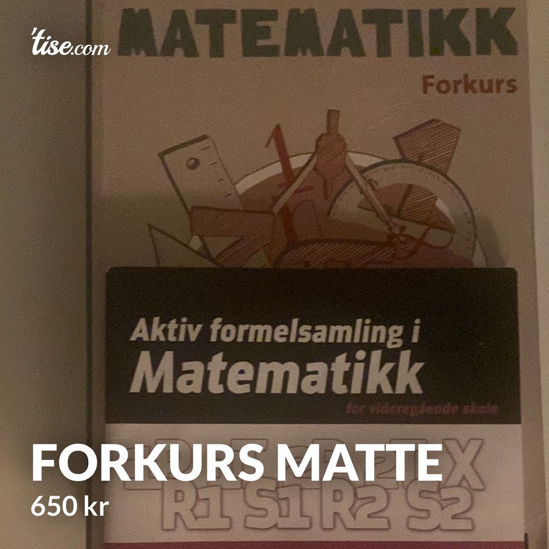 Forkurs matte