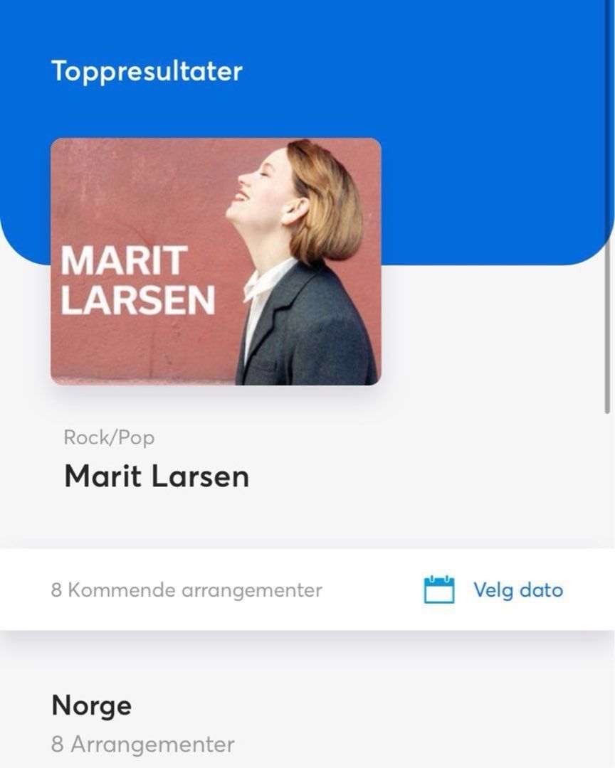 Marit Larsen billett