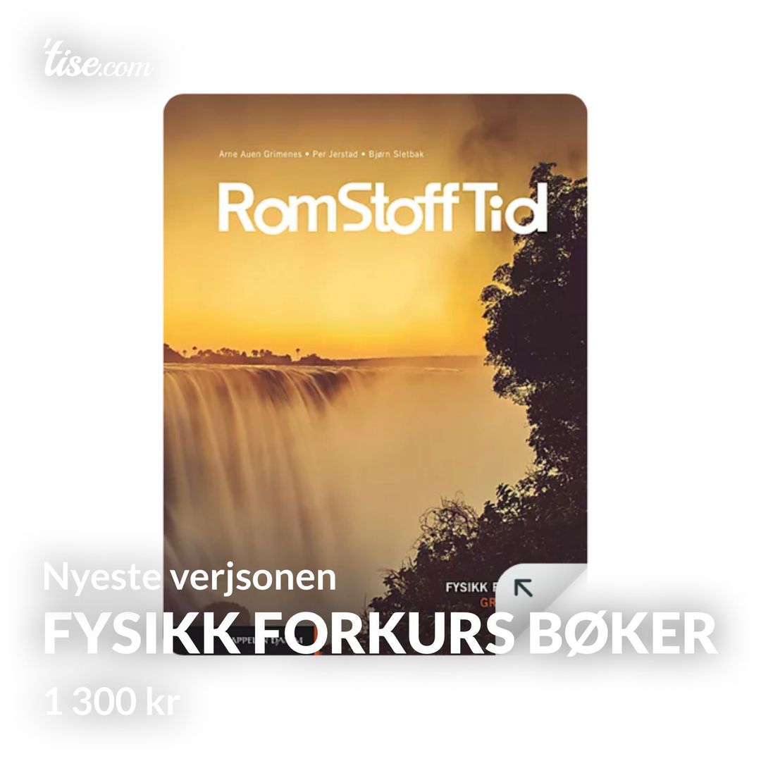 FYSIKK FORKURS BØKER