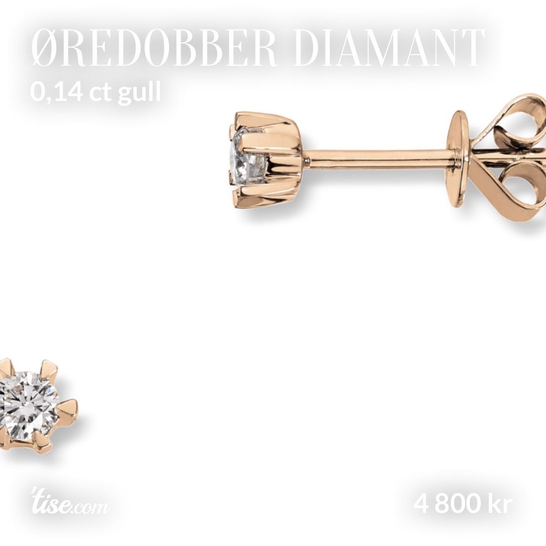 Øredobber diamant