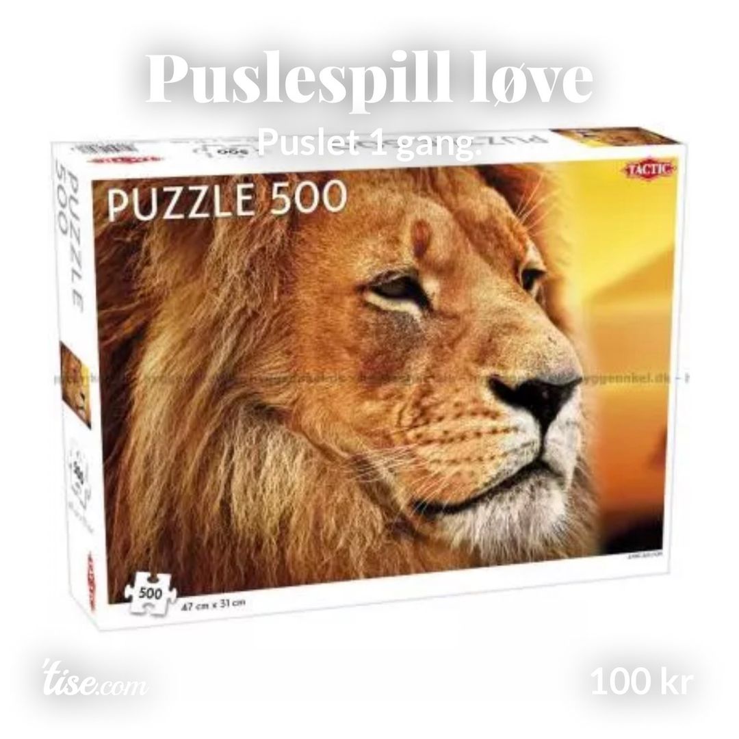 Puslespill løve