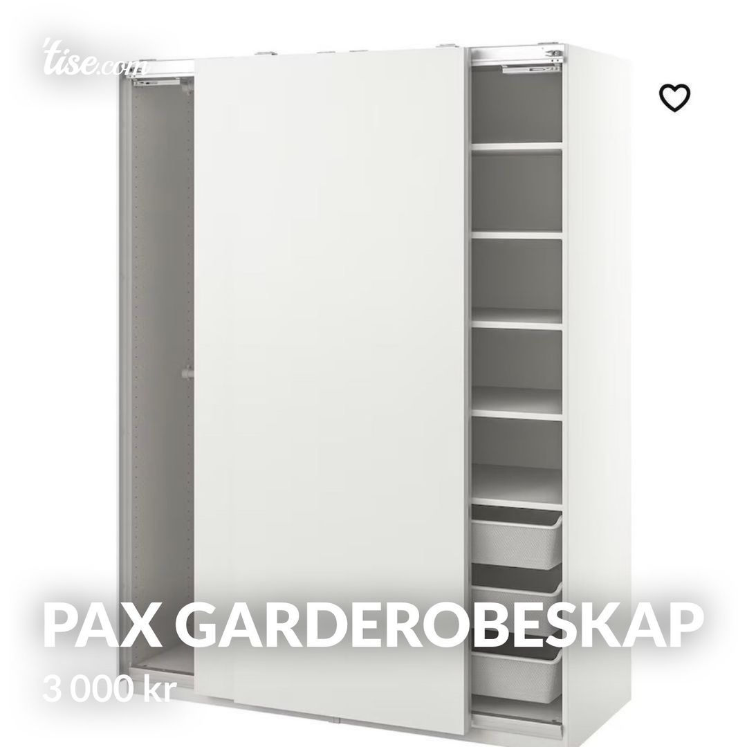 Pax garderobeskap