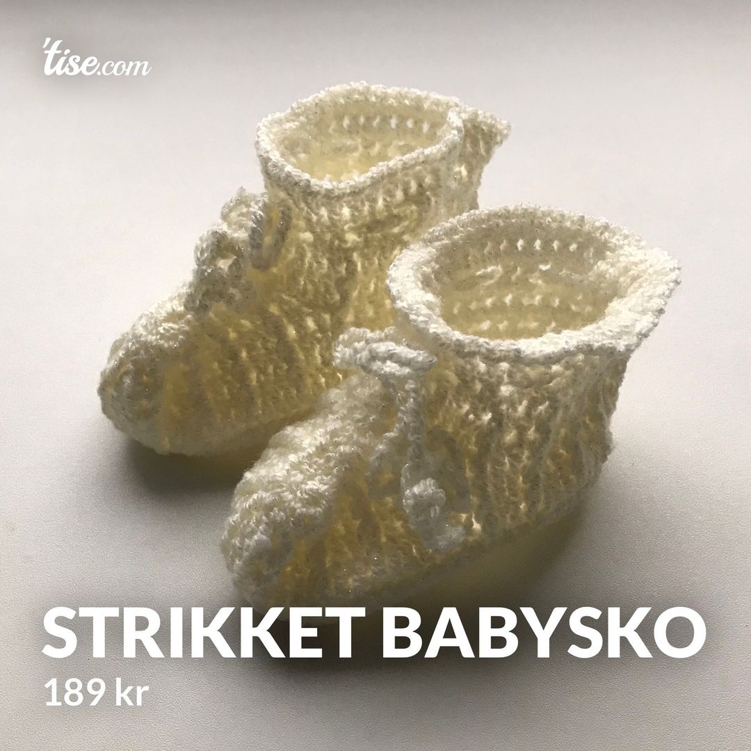 Strikket babysko