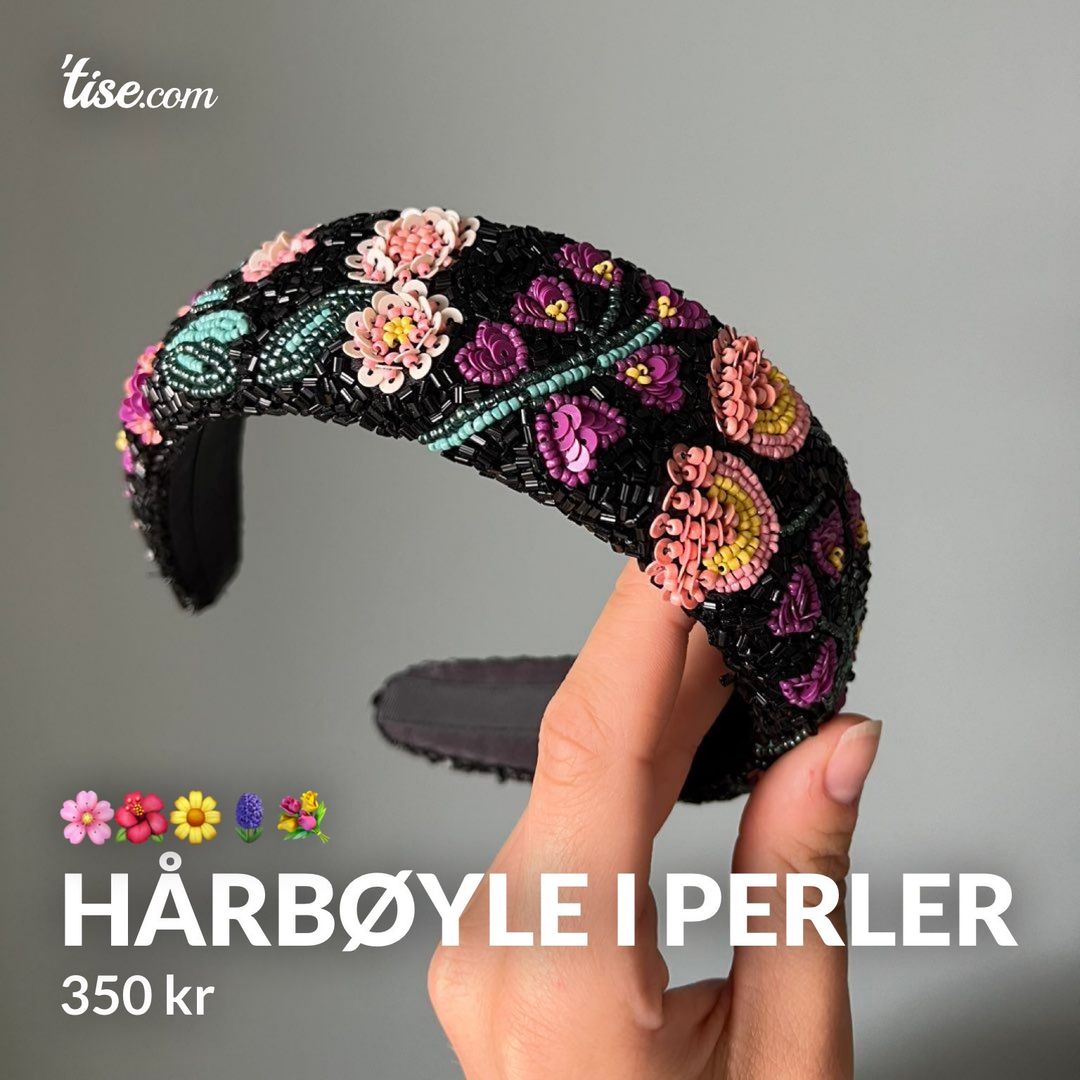 Hårbøyle i perler